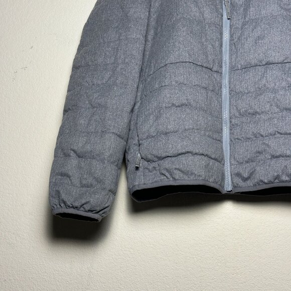 GAP Puffer Jacket Men M Grey Gorp Utility  Outerwear Full Zip Hiking Winter Fall - Picture 9 of 11